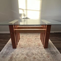 Custom Glass Top Table