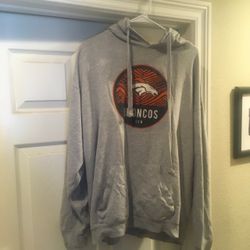 Denver Broncos Gray Pullover Hoodie