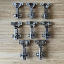 8 Salice Press-in Dowel Mounting Cabinet Hinges