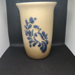 Vintage Pfaltzgraff FOLKART Pattern Vase, Utensil Holder