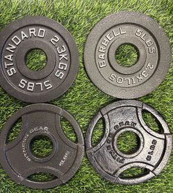 5 lb Cast Iron Olympic Weight Plates – Set of 4