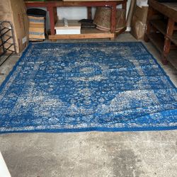 8x10 Blue Rug 