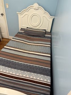 White Bed Frame Twin Size