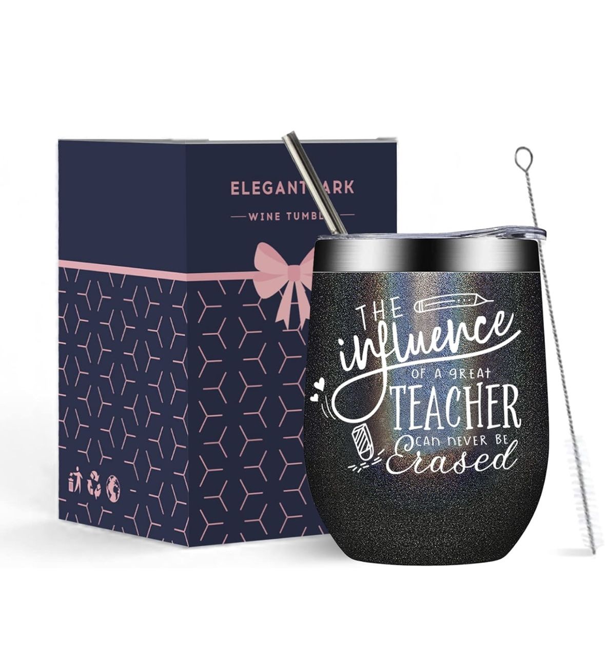 ElegantPark Teacher Wine Tumbler gift set