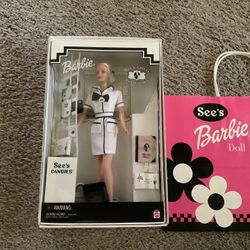 1999 See’s Candy Barbie w/original bag