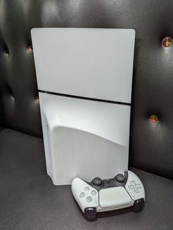 PS5 Slim Disc Bundle + Samsung Monitor + Controller + 4 Games + WiFi Adapter – Like New Condition