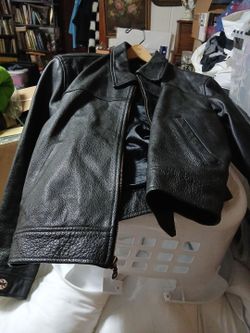 Large Wilson's biker jacket, black