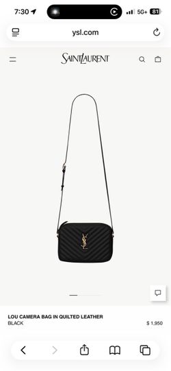 YSL Lou Camera Bag Quilted Leather