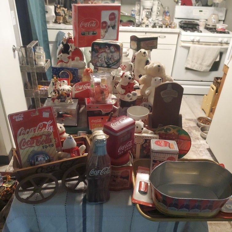 Collection Of Coca Cola Items