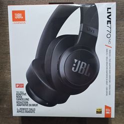JBL - Live 770NC Wireless Over-Ear Headphones with True Adaptive Noise Cancelling  - Black