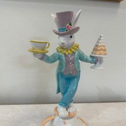 Mad Hatter Bunny With Teacups And Macaroons