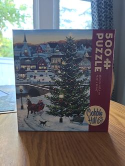 Cobble Hill Village Tree Puzzle 500 pieces
