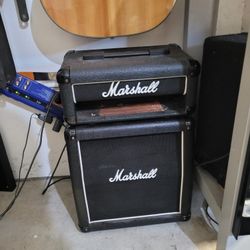 Vintage Marshall MiniStack Head Cab & Slant Top 1X10 - Both Empty
