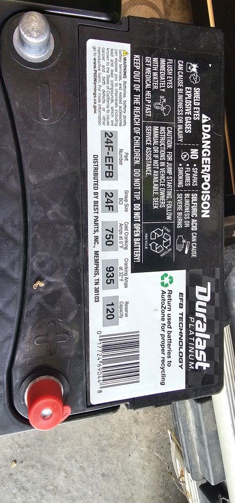 Honda Odyssey BATTERY