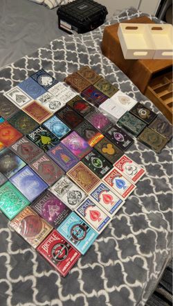 Huge Bicycle Playing Card Collection + Display Case – 45+ Decks