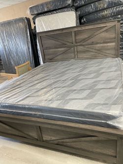 KING BED & MATTRESS