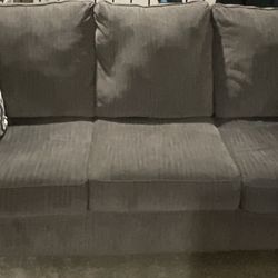 Modern gray sofa & Loveseat