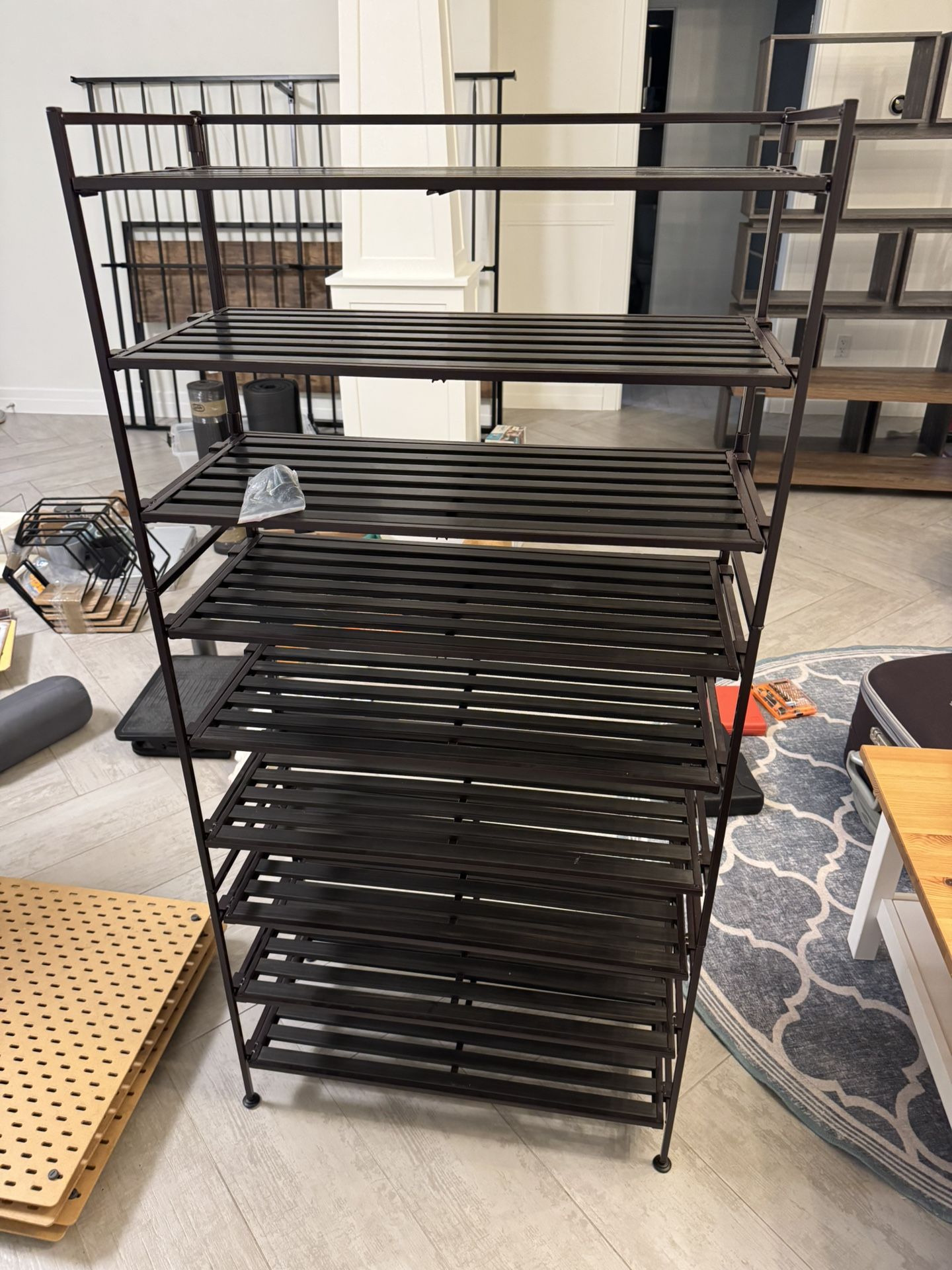 Stackable shoe racks