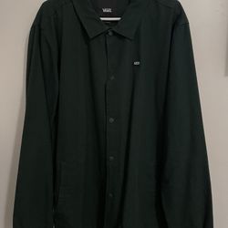 Vans Button Jacket | Color: Green | Size: XL