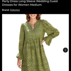 Dokotoo Long Sleeve L Dress