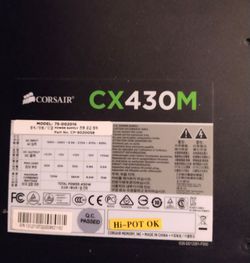 Corsair CX430M 430W Modular Power Supply