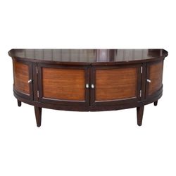 Vintage Sligh Brand Demilune Entertainment Console