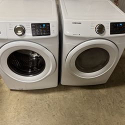 Samsung, washer, and electric dryer 