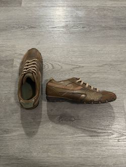 Vintage Skechers Womens Brown Leather Hybrid Sneakers