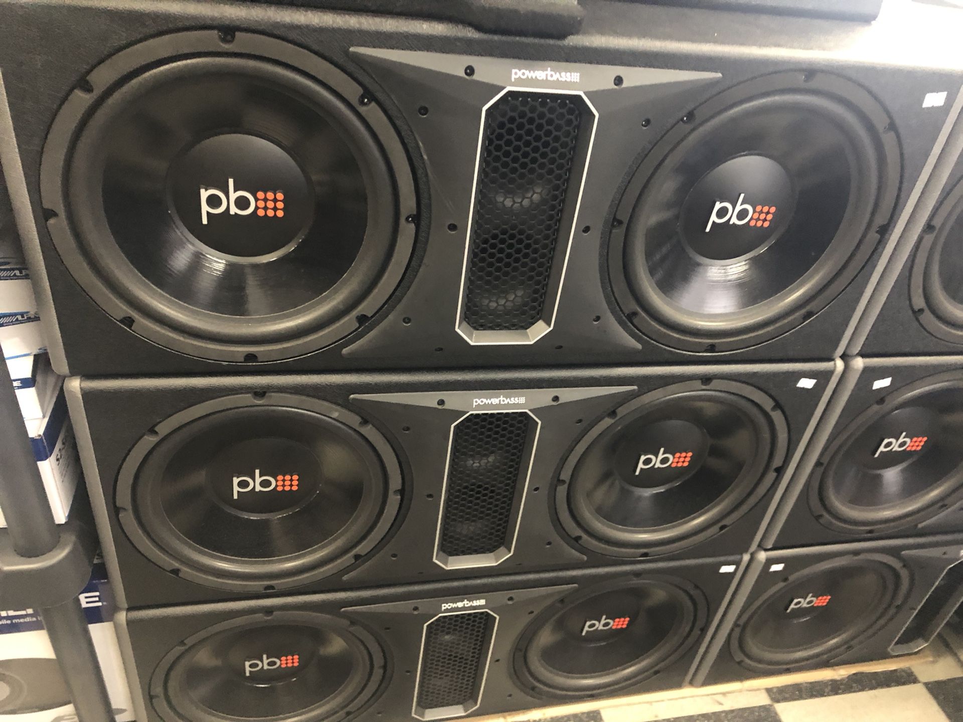 Powerbass Dual 12 Inch Ported Subwoofer Box 