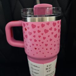 Stanley x Target -  Pink 20oz Valentine’s Day Sweet Heart Tumbler