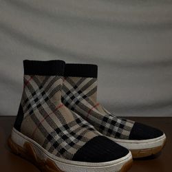 Burberry Kids Vintage Check Sock Sneakers 