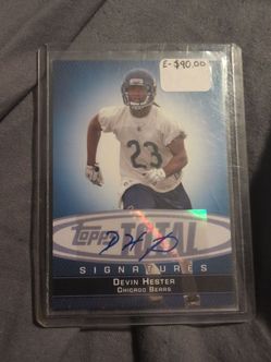 Devin Hester rookie autograph card