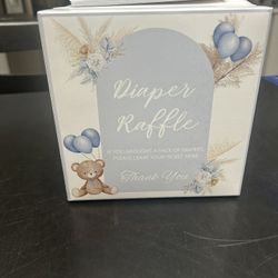 Baby Shower Raffle Box 