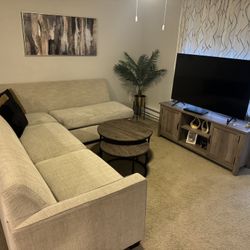 Sectional and coffee table for sale