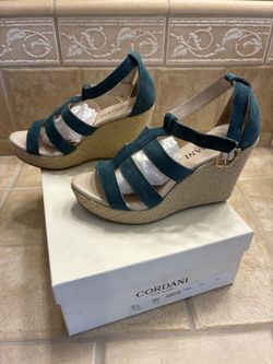 Cordani Women’s Leather Wedge Sandals Size 36(size 5.5-6)