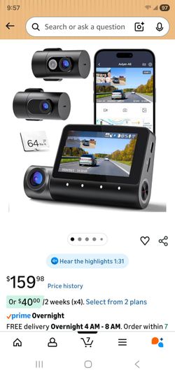 5K 3 Channel Dash Cam