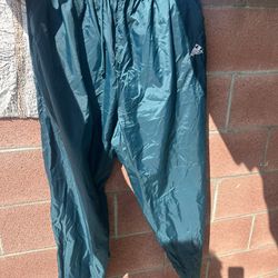 VTG 90’s Apex One Track Pants Mens Sz 2XL Green Lined Windbreaker Zip Pockets
