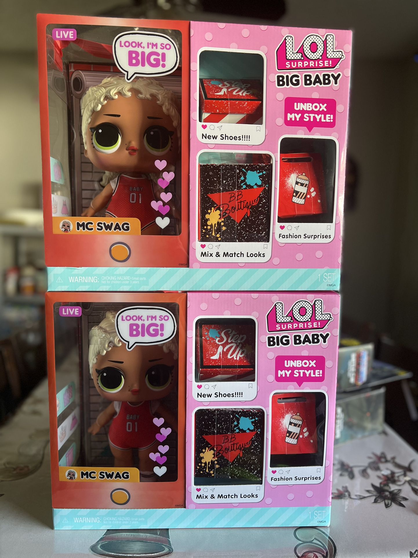 LOL Surprise Big Baby MC Swag 11” Baby Doll with Colorful Surprises