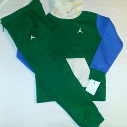 Jordan Boys Youth 2pc Hooded Jogger Set- Medium 