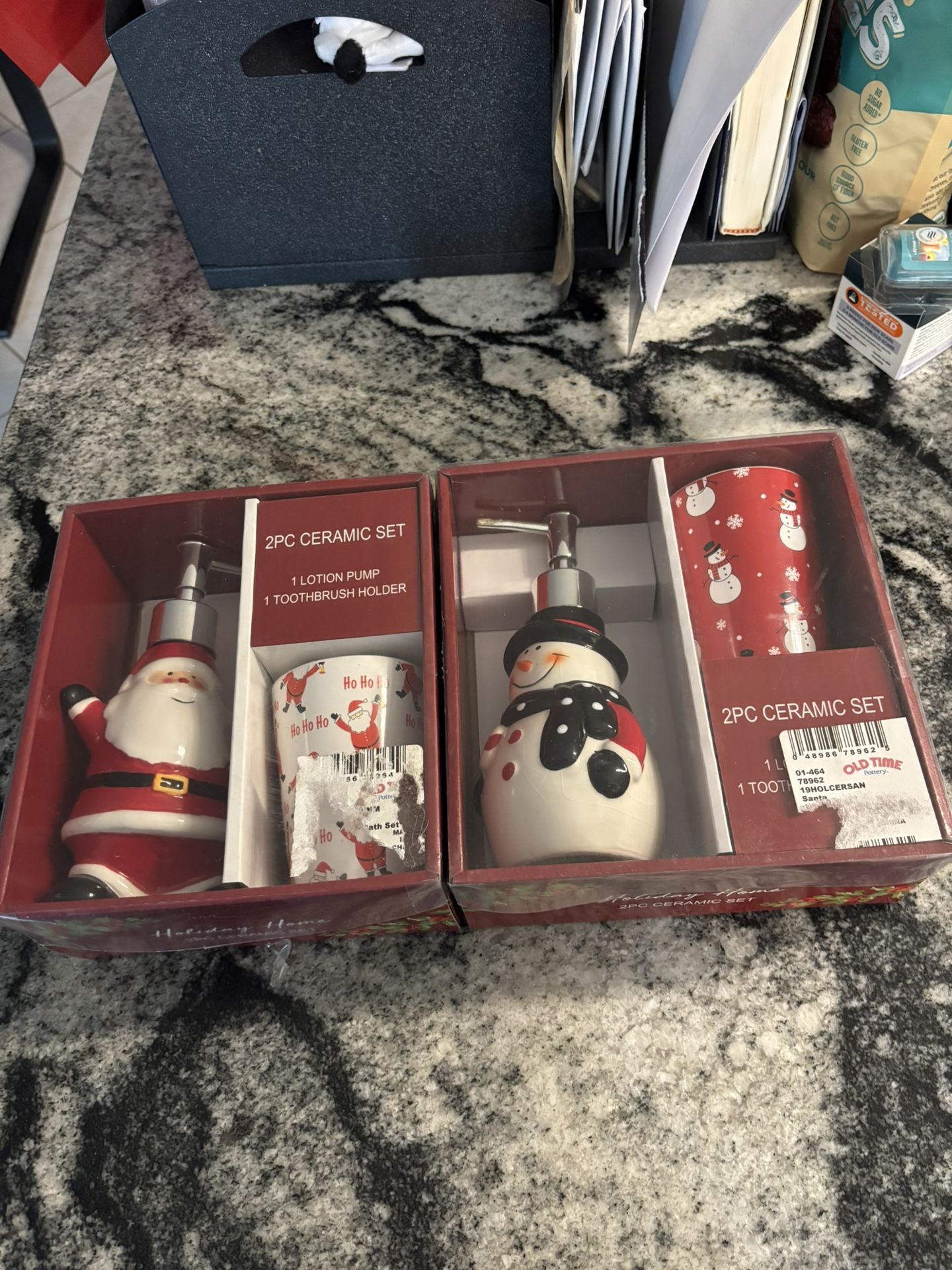 2 Pieces Ceramic Bath Set