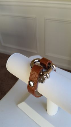 Omega Leather Bracelet