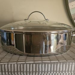 Princess House 7 Qt Stainless Steel Roasting Pan