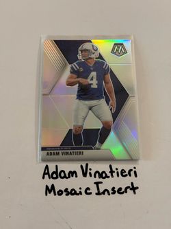 Adam Vinatieri Indianapolis Colts Hall of Fame Kicker Mosaic Short Print Insert Card.