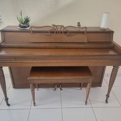 Vintage Cable-Nelson Piano with Bench - Timeless Elegance, Two Pedals!