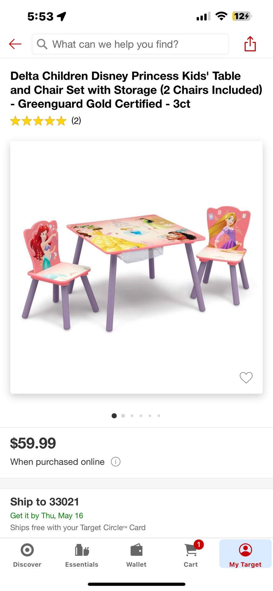 Disney Princess Table And Chairs
