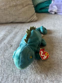 Ty Beanie Babies Iggy Iguana Plush Beanbag 1997 Vintage Retired