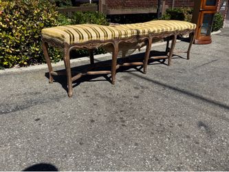Rare Italian antique bench 79 inches