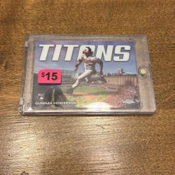 Baltimore Orioles Gunnar Henderson Rookie TITANS 2023 Topps Chrome