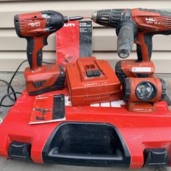 Hilti SID & SFH 18-A Impact Driver, HAMMER DRILL 21.6V 3.3Ah Battery Charger 