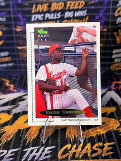 1991 Classic Best Gold Bonus Reggie Sanders #BC4 Chattanooga Lookouts Reds